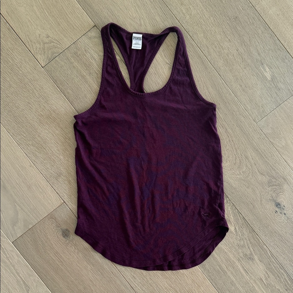 Vintage PINK Victoria's Secret Maroon Tank Small